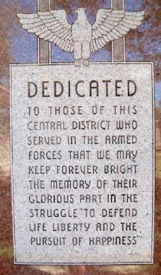 Webb City Veterans Memorial Dedication image. Click for full size.