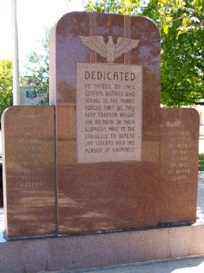 Webb City Veterans Memorial [front] image. Click for full size.