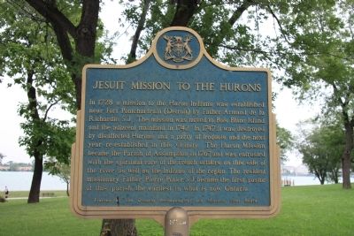 Jesuit Mission to the Hurons Marker image. Click for full size.