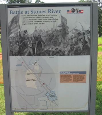 Battle at Stones River Marker image. Click for full size.