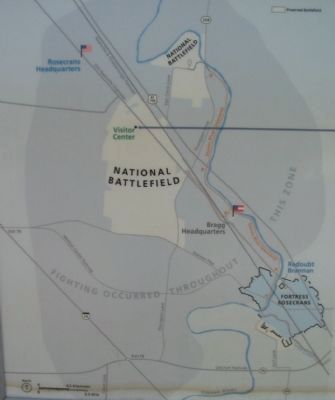 Map of the Battlefield and Other Historic Points image. Click for full size.