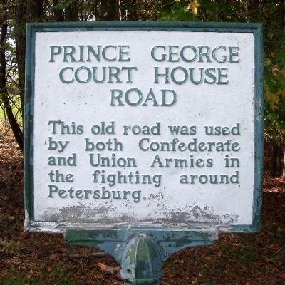 Prince George Court House Road Marker image. Click for full size.