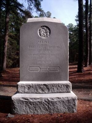 1st Maine Heavy Artillery Monument (front) image. Click for full size.