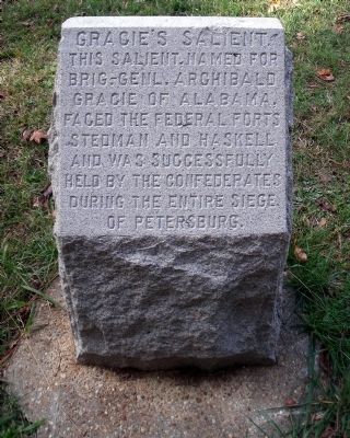 Gracie’s Salient Marker. Click for full size. Gracie’s Salient Marker image. Click for full size.