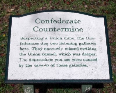 Confederate Countermine Marker image. Click for full size.