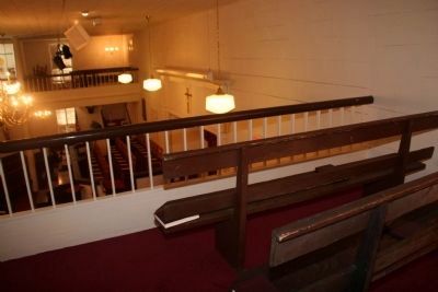 Padgett's Creek Baptist Church Pews From Balcony image. Click for full size.