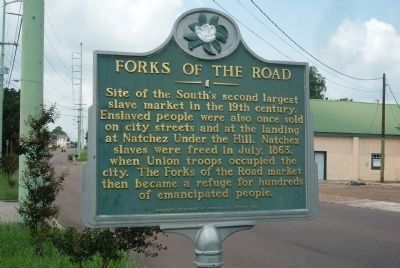 Forks of the Road Marker image. Click for full size.