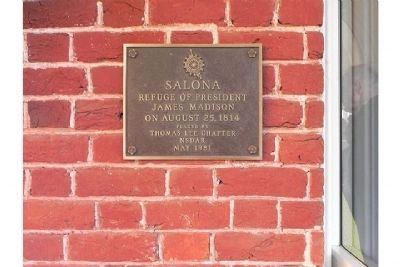 Another marker commemorating Madison's stay image. Click for full size.