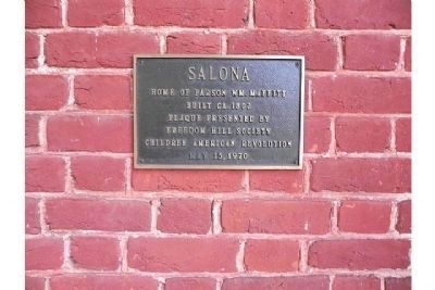Marker on the origin of the Salona house image. Click for full size.