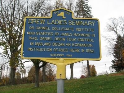 Drew Ladies Seminary Marker image. Click for full size.