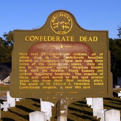Confederate Dead Marker. Click for full size. Confederate Dead Marker image. Click for full size.