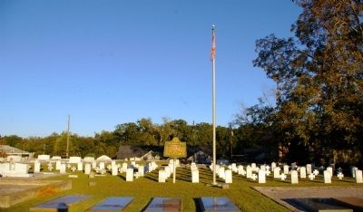 Confederate Dead Marker and Cemetery. Click for full size. Confederate Dead Marker and Cemetery image. Click for full size.