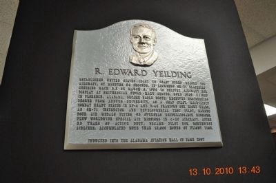 Lt. Col. R. Edward Yeilding Plaque image. Click for full size.