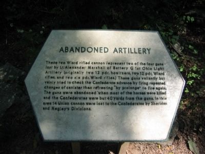 Abandoned Artillery Marker image. Click for full size.