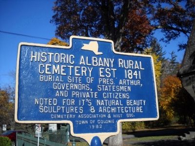Historic Albany Rural Cemetery Marker image. Click for full size.