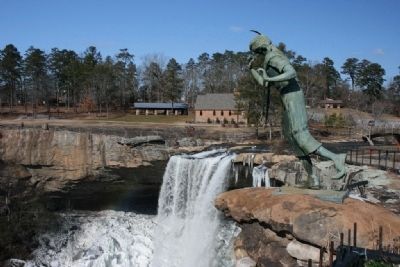 Princess Noccalula Statue and the Noccalula Falls image. Click for full size.