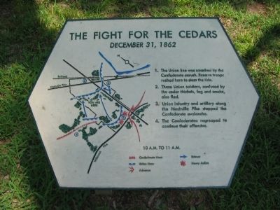 The Fight for the Cedars Marker image. Click for full size.