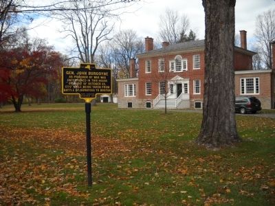 Gen. John Burgoyne Marker. Click for full size. Gen. John Burgoyne Marker image. Click for full size.