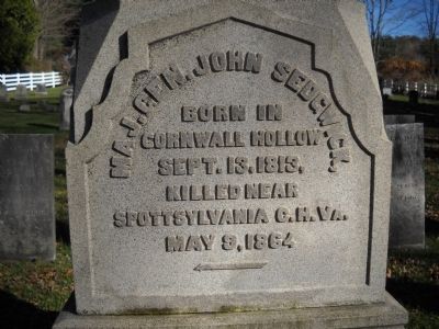 Sedgwick Grave Inscription image. Click for full size.