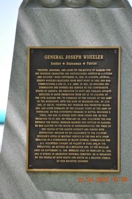 General Joseph Wheeler Marker image. Click for full size.