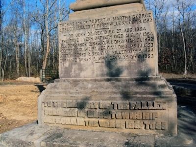 Civil War Monument Marker. Click for full size. Civil War Monument Marker image. Click for full size.