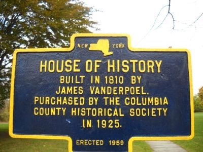 House of History Marker image. Click for full size.