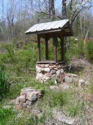 Well at Campbell's Covered Bridge - Pre-restoration image. Click for full size.