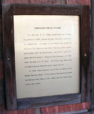 Chicago Drug Store Marker. Click for full size. Chicago Drug Store Marker image. Click for full size.