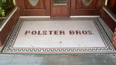 Polster Dry Goods Store Tile Entrance. Click for full size. Polster Dry Goods Store Tile Entrance image. Click for full size.