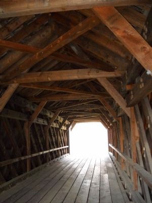Interior of Covered Bridge image. Click for full size.