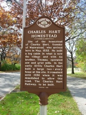 Charles Hart Homestead Marker. Click for full size. Charles Hart Homestead Marker image. Click for full size.