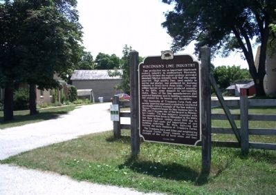 Wisconsin's Lime Industry Marker. Click for full size. Wisconsin's Lime Industry Marker image. Click for full size.