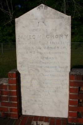 In Memory of James McCrory Marker image. Click for full size.