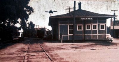 Honea Path Marker - Front<br>Honea Path Train Depot image. Click for full size.