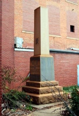 Chiquola Mill Monument Marker - Southwest Corner image. Click for full size.