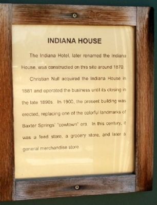 Indiana House Marker image. Click for full size.