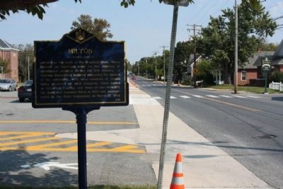 Milton Marker, looking back north along Federal Street image. Click for full size.