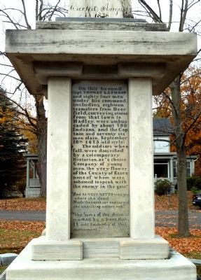 Bloody Brook Monument Marker image. Click for full size.