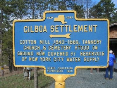 Gilboa Settlement Marker image. Click for full size.