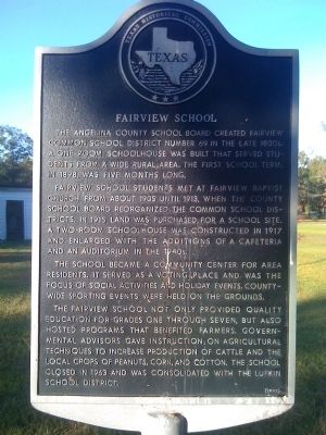 Fairview School Marker image. Click for full size.