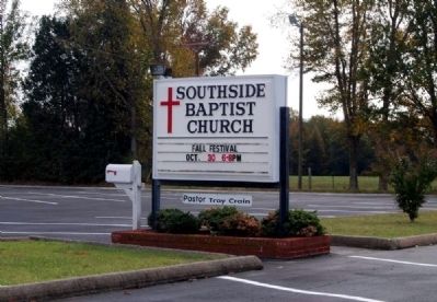 Southside Baptist Church Sign image. Click for full size.