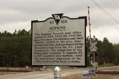 Hopkins Marker, reverse side image. Click for full size.