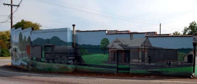 Donalds Town Murial -<br>Intersection of West Main and South Main Streets image. Click for full size.