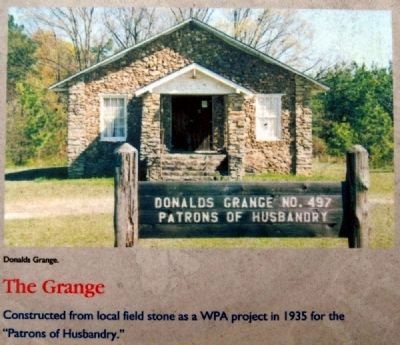 Abbeville County Marker -<br>The Grange image. Click for full size.