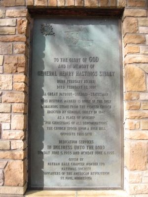 General Henry Hastings Sibley Marker. Click for full size. General Henry Hastings Sibley Marker image. Click for full size.