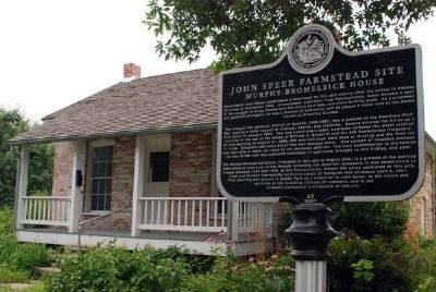 John Speer Farmstead Site / Murphy-Bromelsick House Marker. Click for full size. John Speer Farmstead Site / Murphy-Bromelsick House Marker image. Click for full size.