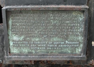 North Sea Mine Force Memorial Marker. Click for full size. North Sea Mine Force Memorial Marker image. Click for full size.