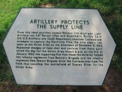 Artillery Protects the Supply Line Marker image. Click for full size.