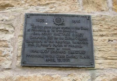 The First Stone House Marker image. Click for full size.