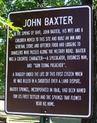John Baxter Marker image. Click for full size.